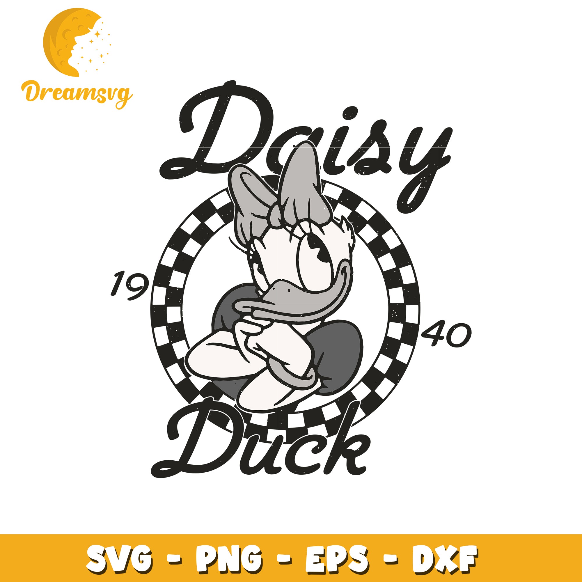 Daisy black and white svg, disney svg, mickey mouse characters svg
