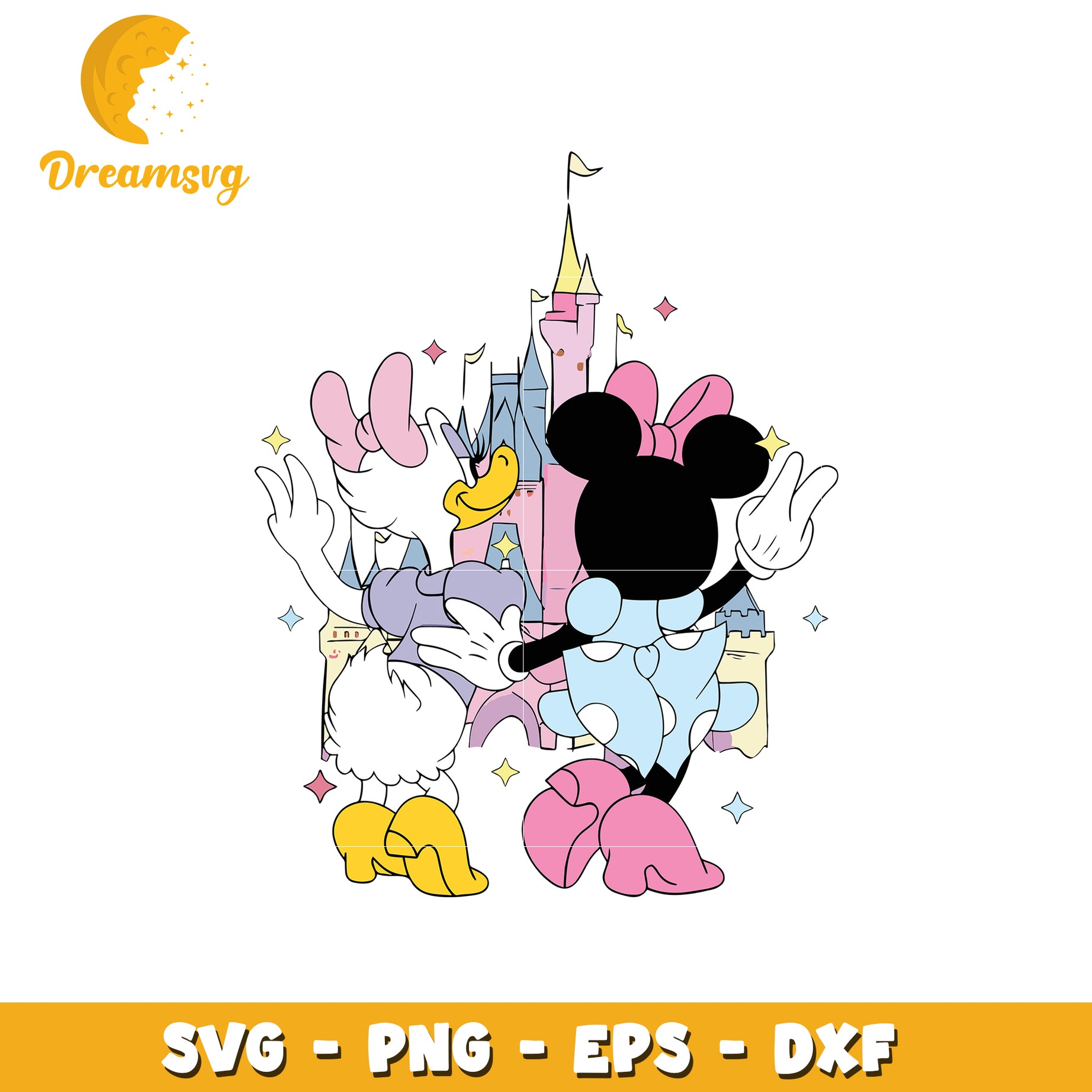 Daisy duck and minnie mouse svg, disney characters svg, disney world svg