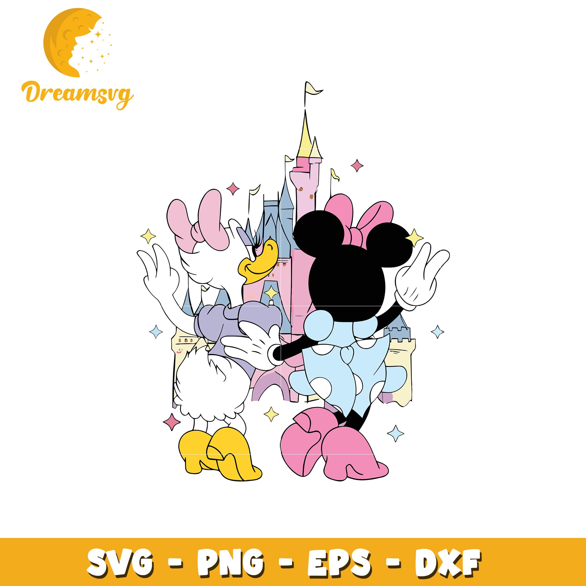 Daisy duck and minnie mouse svg, disney characters svg, disney world svg