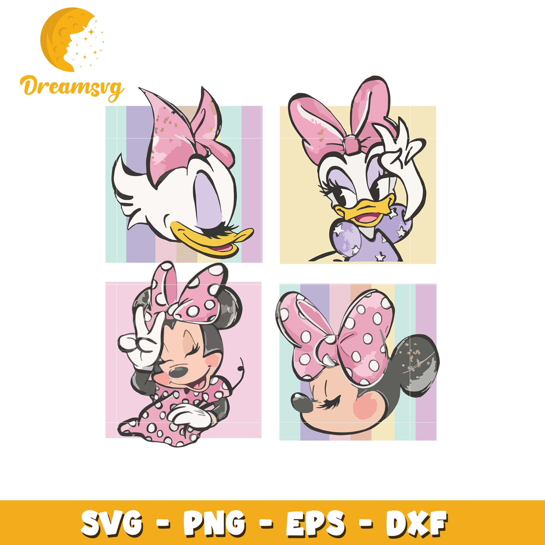Daisy duck cute svg, disney characters svg, disney world svg