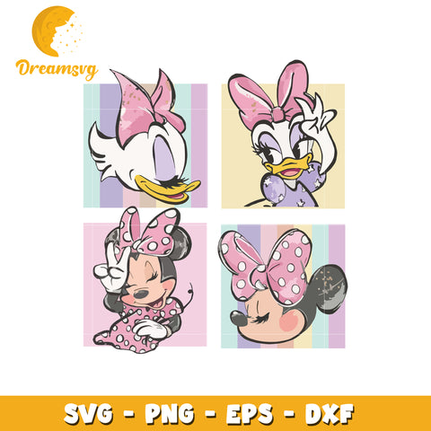 Daisy duck cute svg, disney characters svg, disney world svg