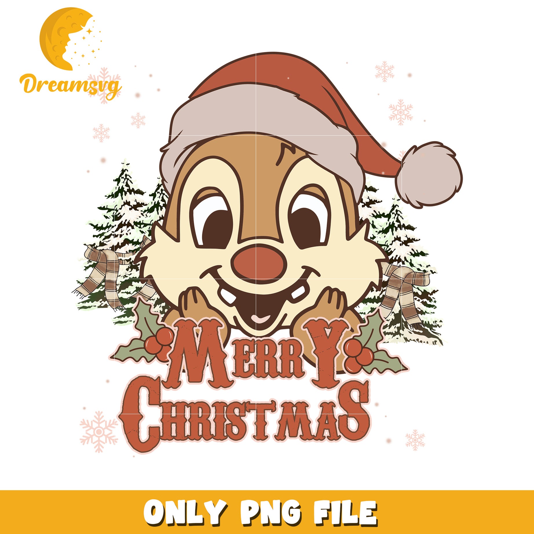 Dale christmas png, disney night png, winter sparkle png