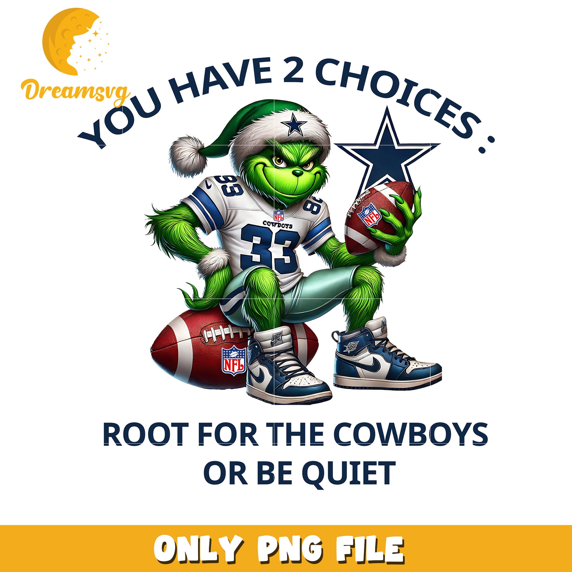 Dallas cowboys grinch png, american sports png, nfl plus png