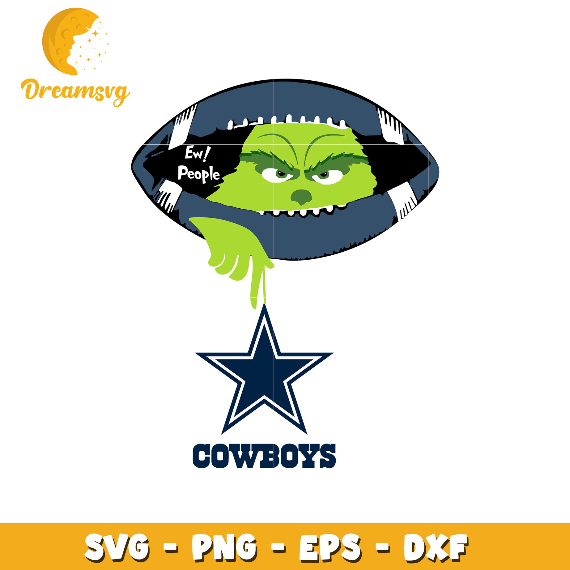Dallas cowboys grinch svg, dallas cowboys svg, funny grinch svg
