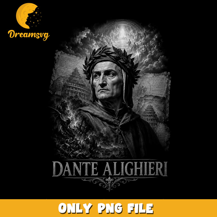 Dante Alighieri PNG, Classic Literature, Artistic