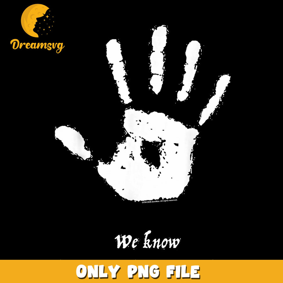 Dark Brotherhood Hand We Know PNG, Skyrim Elder Scrolls, Gaming PNG