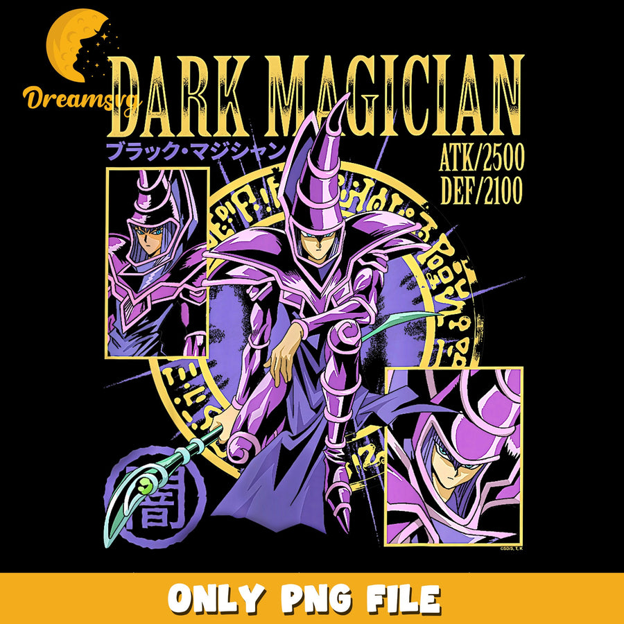 Dark Magician Yu-Gi-Oh Anime Collage PNG, ATK 2500 Card, Manga PNG