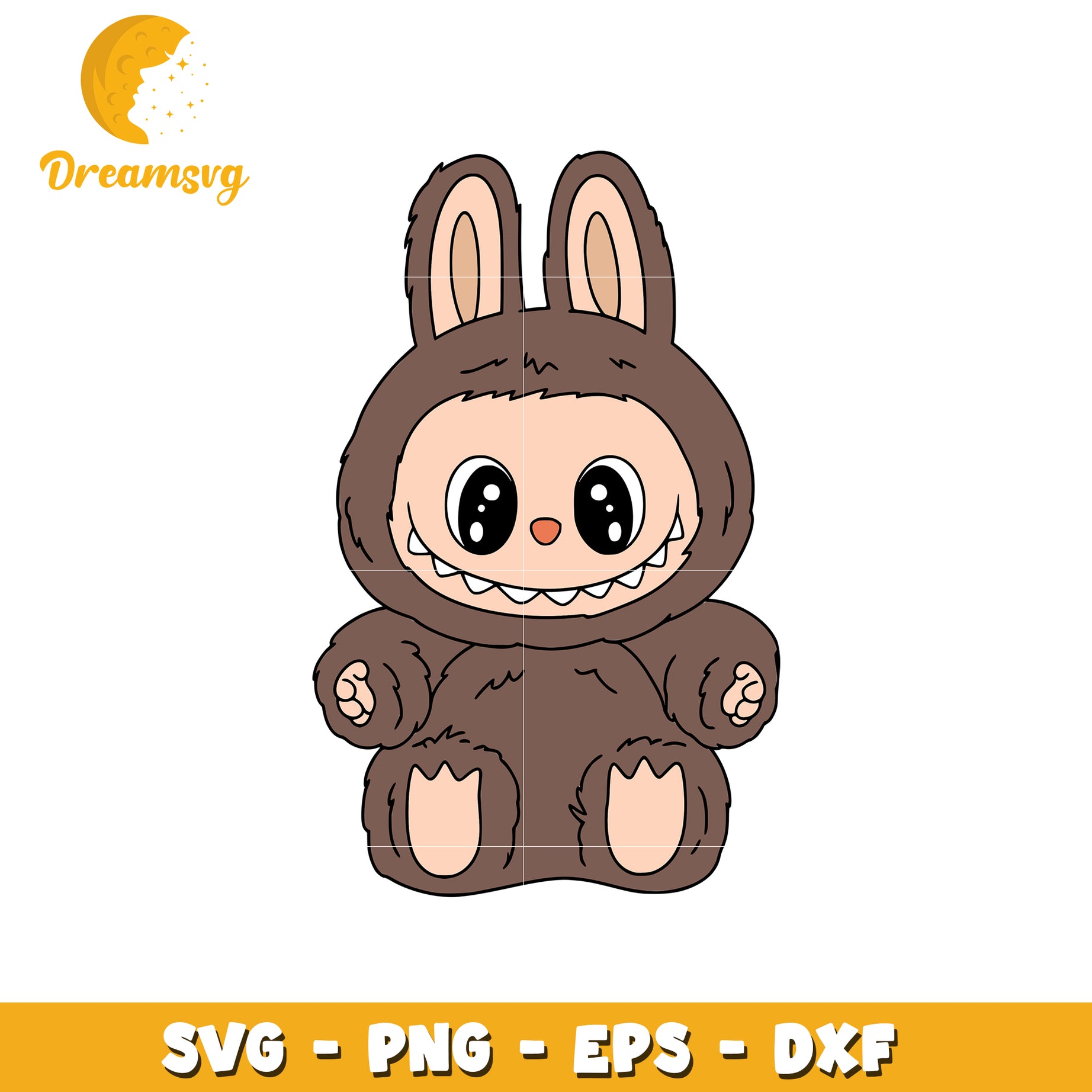 Dark brown characters svg, labubu keychain svg, labubu cartoon svg
