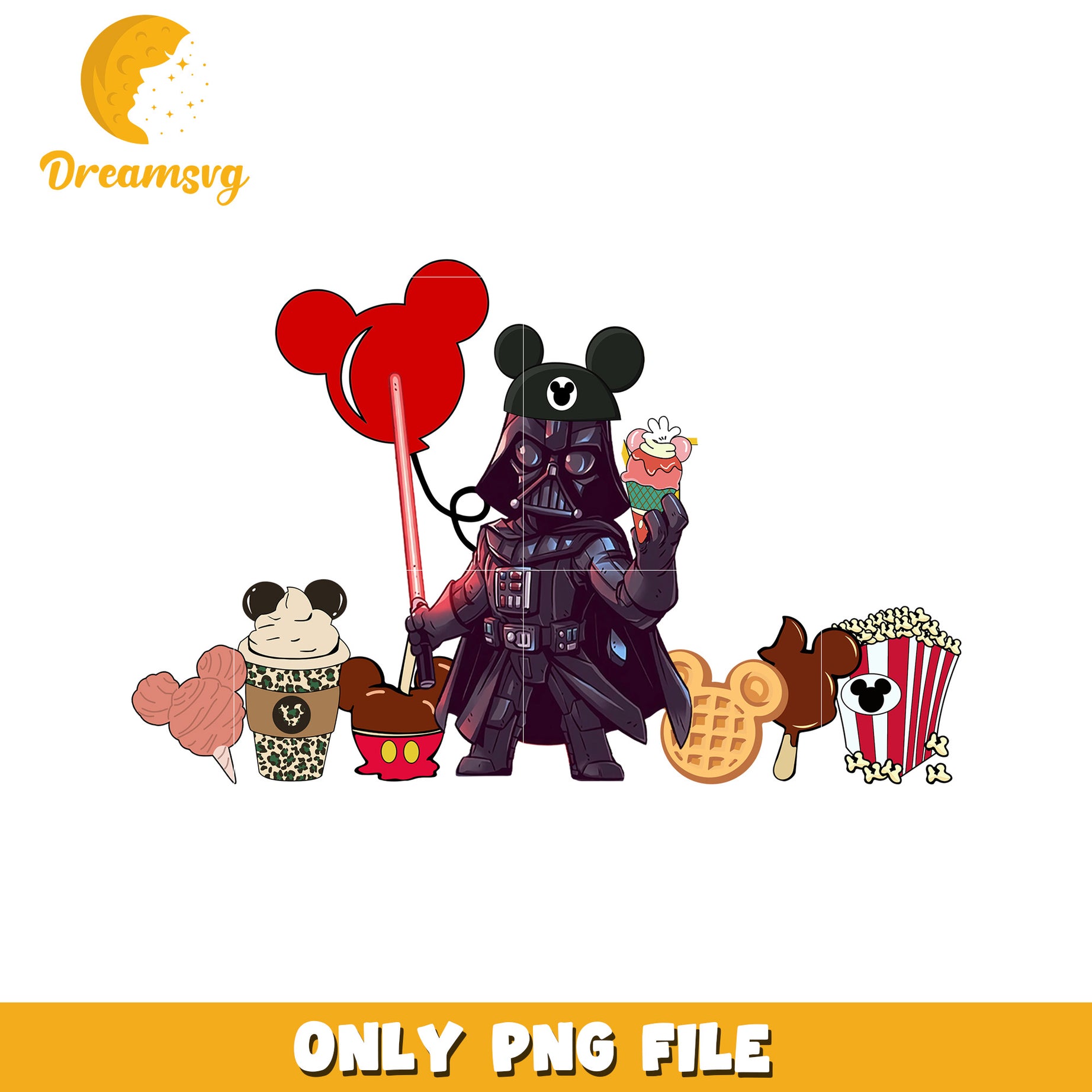 Darth Vader Disney PNG Sublimation