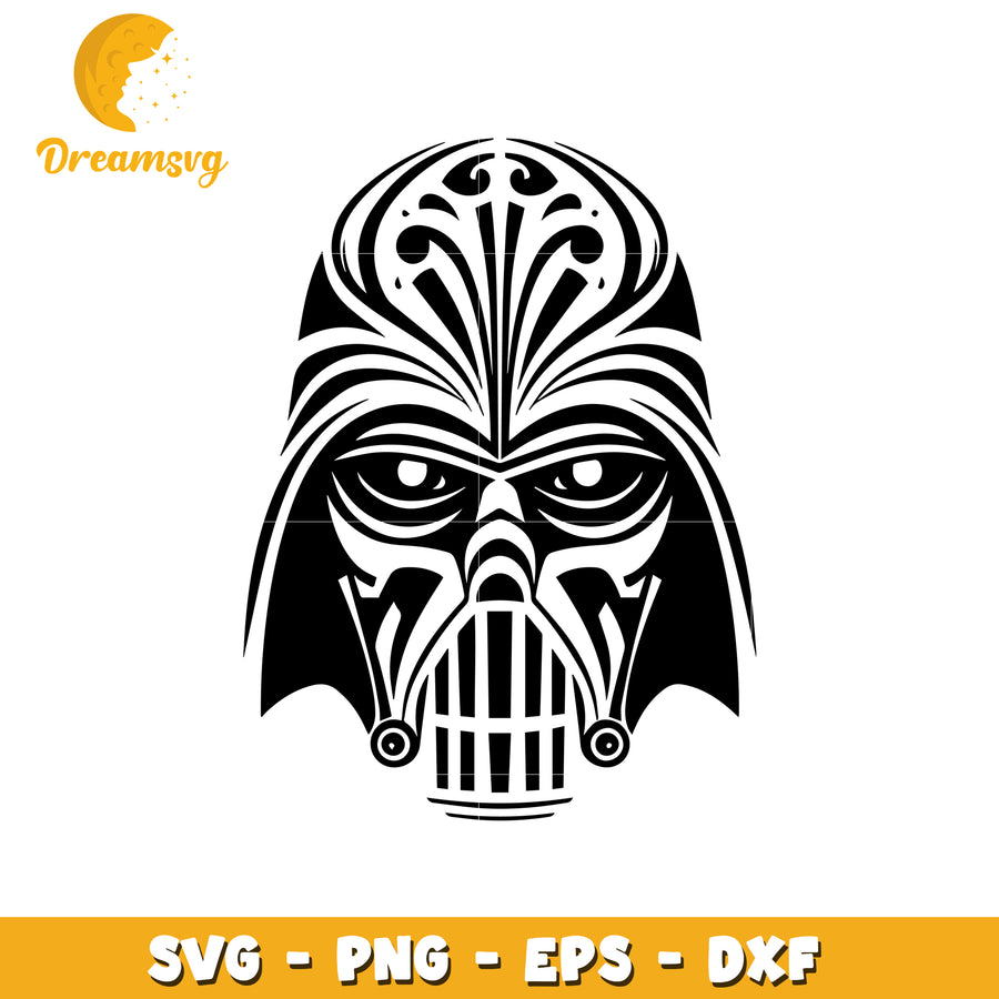 Darth Vader Tribal SVG Cut File