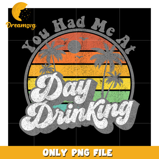 Day Drinking Sunset PNG Design