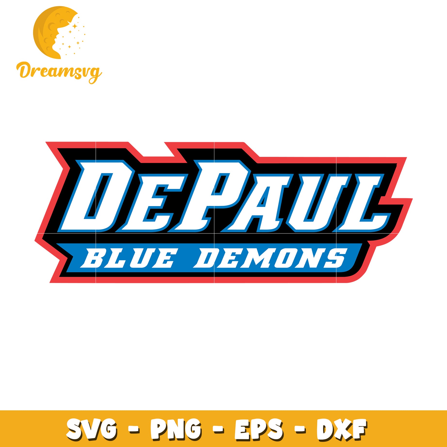 DePaul Blue Demons SVG PNG EPS DXF