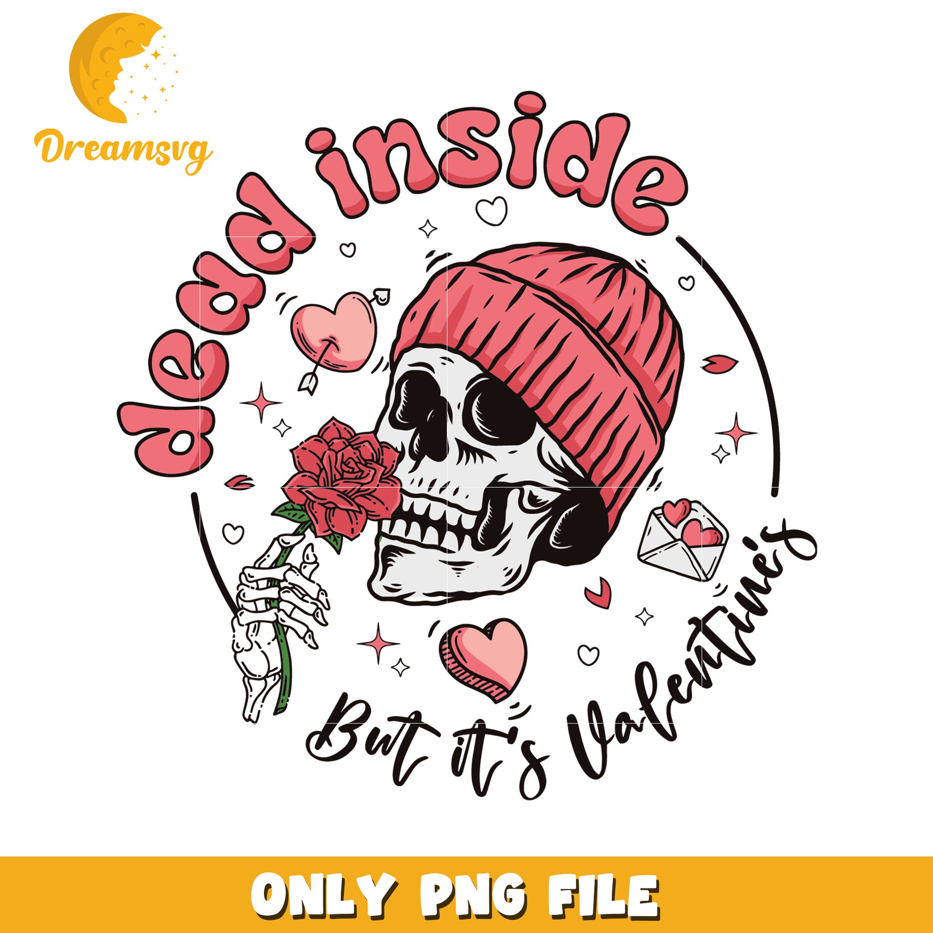 Dead Inside Valentines Day PNG