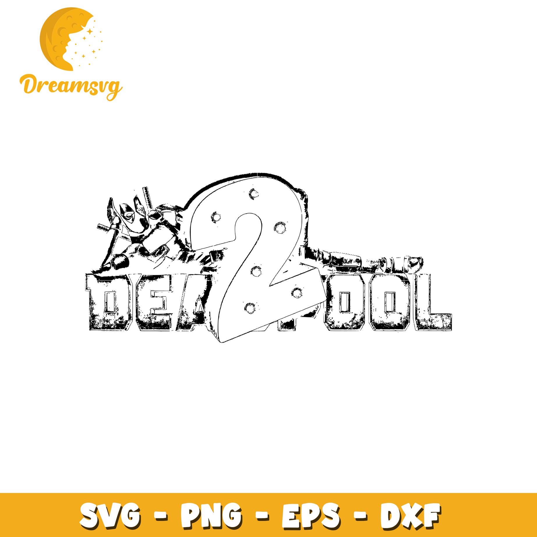 Deadpool 2 PNG, SVG, EPS, DXF files