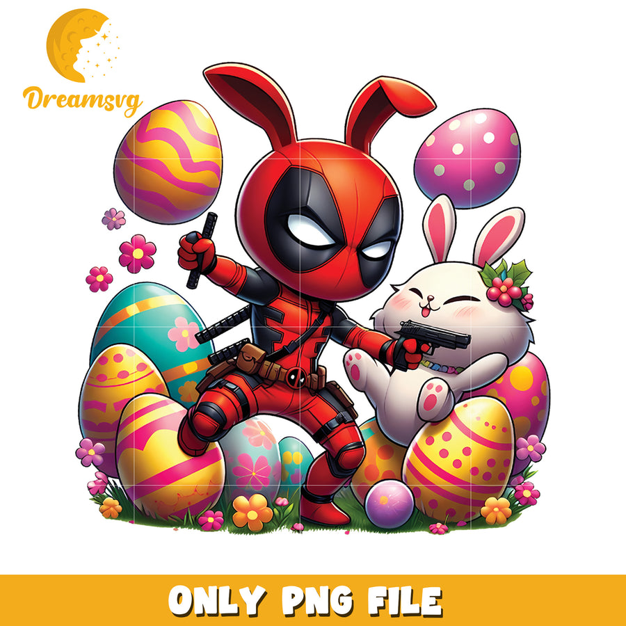 Deadpool Easter Bunny PNG Image
