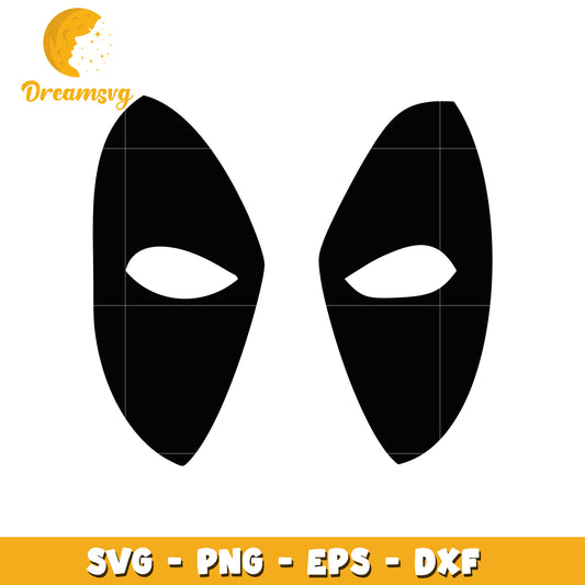 Deadpool Eyes SVG Cut File