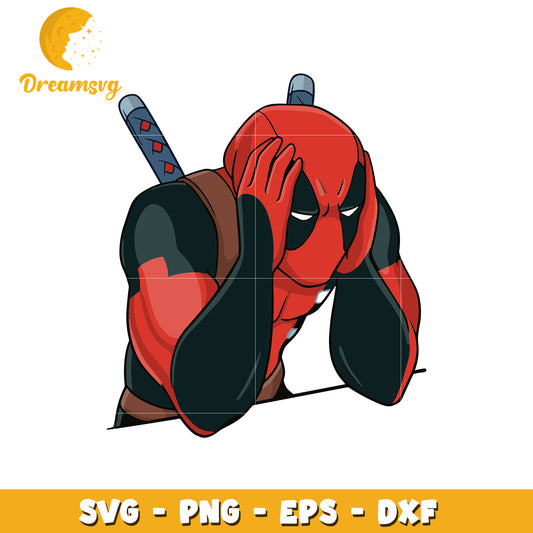 Deadpool Frustration SVG Graphic for Creative Projects