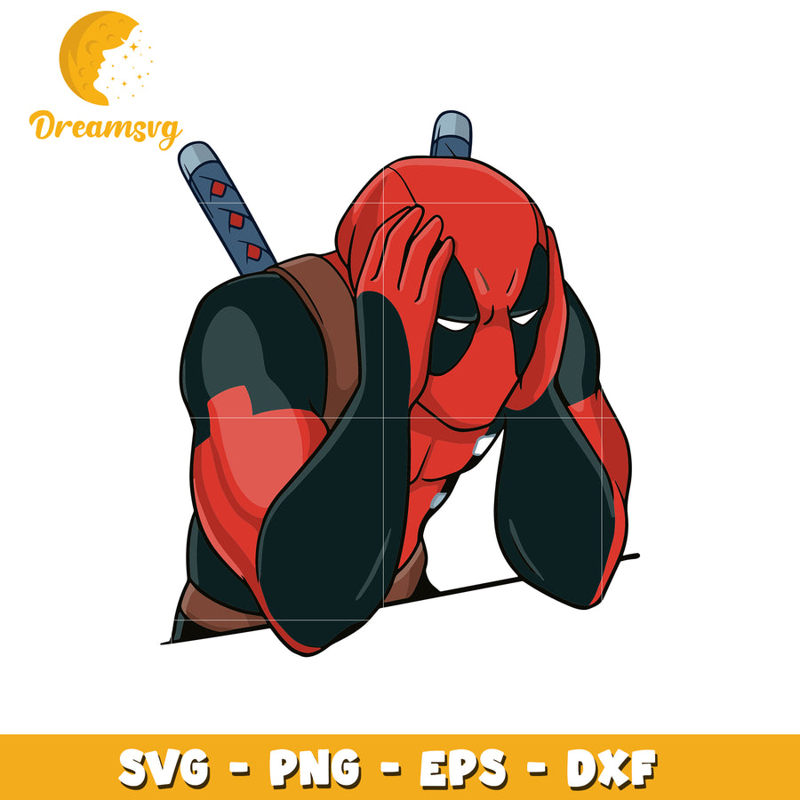 Deadpool Frustration SVG Graphic for Creative Projects