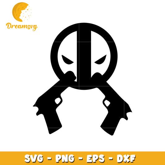 Deadpool Guns SVG PNG EPS DXF