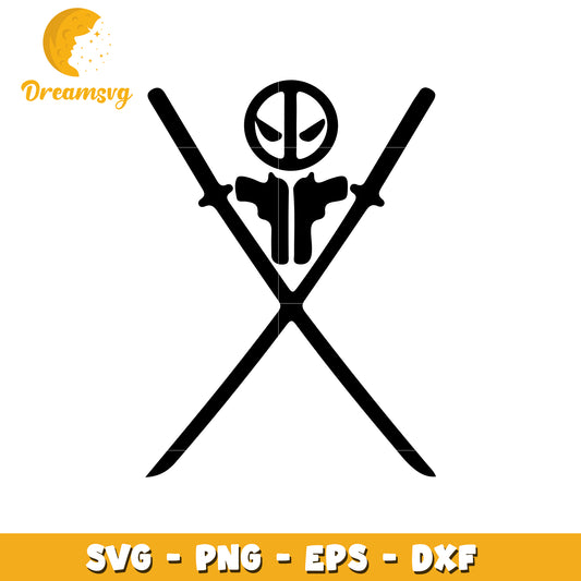 Deadpool Katana SVG Cut File