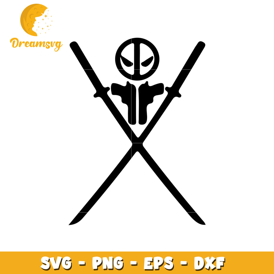Deadpool Katana SVG Cut File