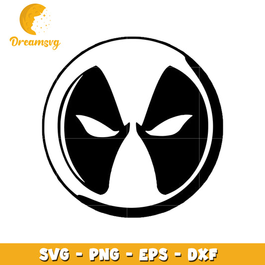 Deadpool Logo SVG File for Cutting and Craft Projects