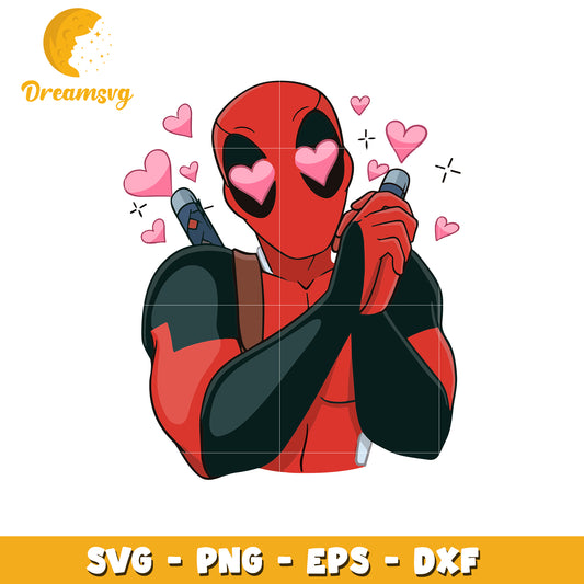 Deadpool Love SVG PNG EPS DXF