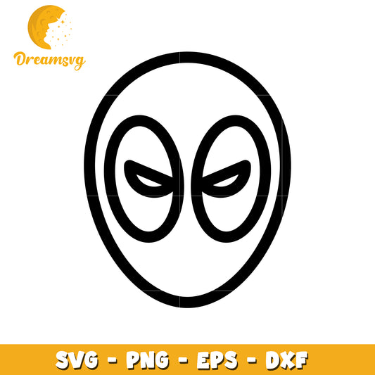 Deadpool Mask PNG, SVG, EPS, DXF Files