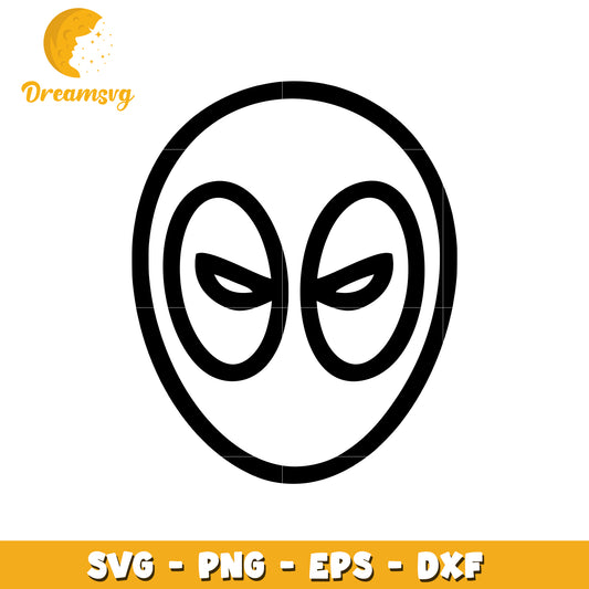 Deadpool Mask SVG PNG EPS DXF