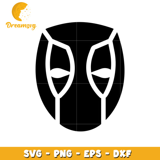 Deadpool Mask SVG, PNG, EPS and DXF files