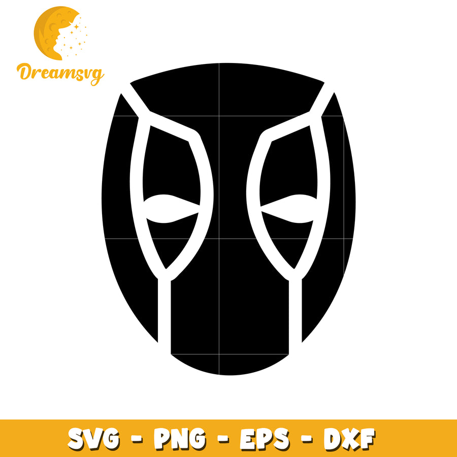 Deadpool Mask SVG, PNG, EPS and DXF files