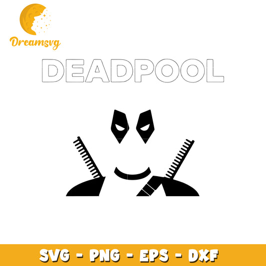 Deadpool SVG Clipart for Crafting and Design Projects