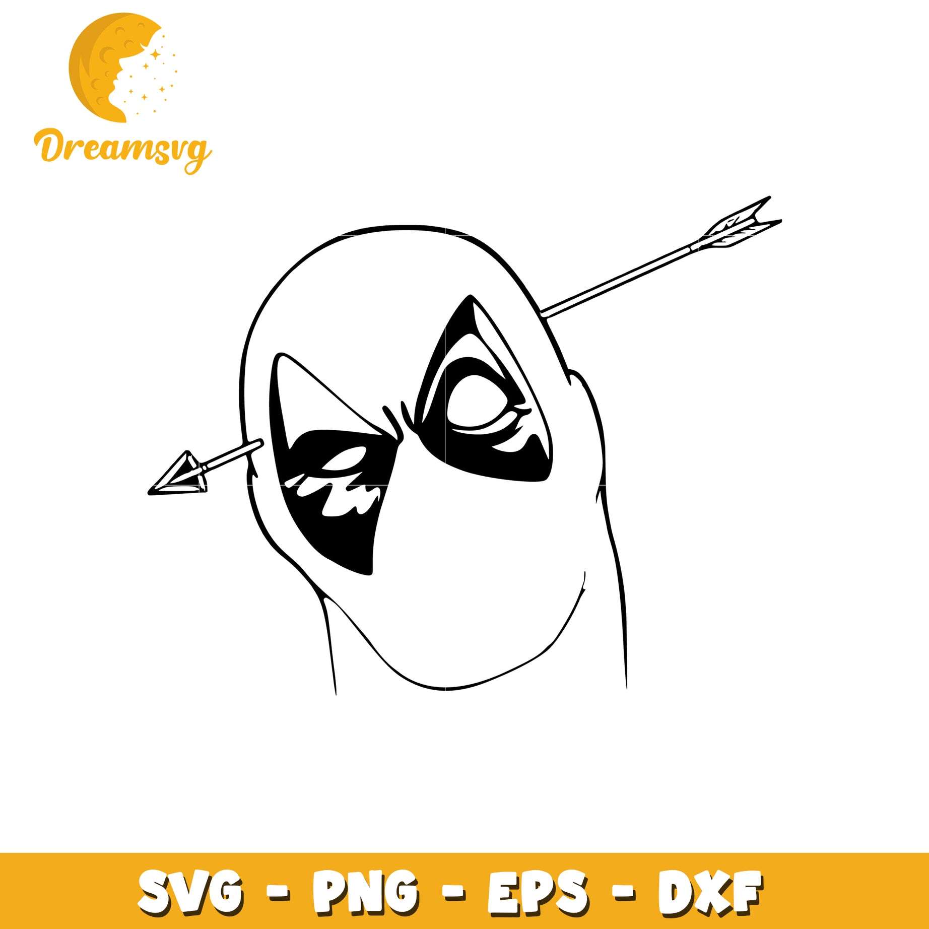 Deadpool SVG Cut File Arrow