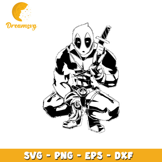 Deadpool SVG Design for Instant Download and Printing