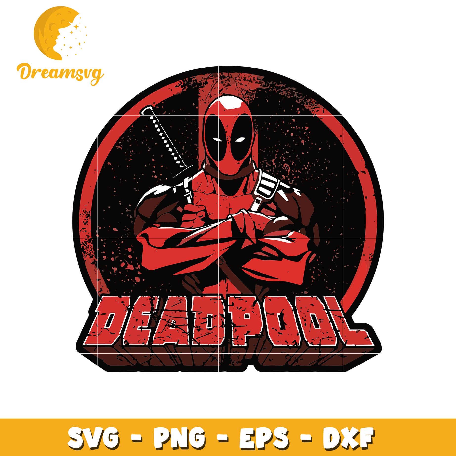 Deadpool SVG File for Graphic Designers and Crafters