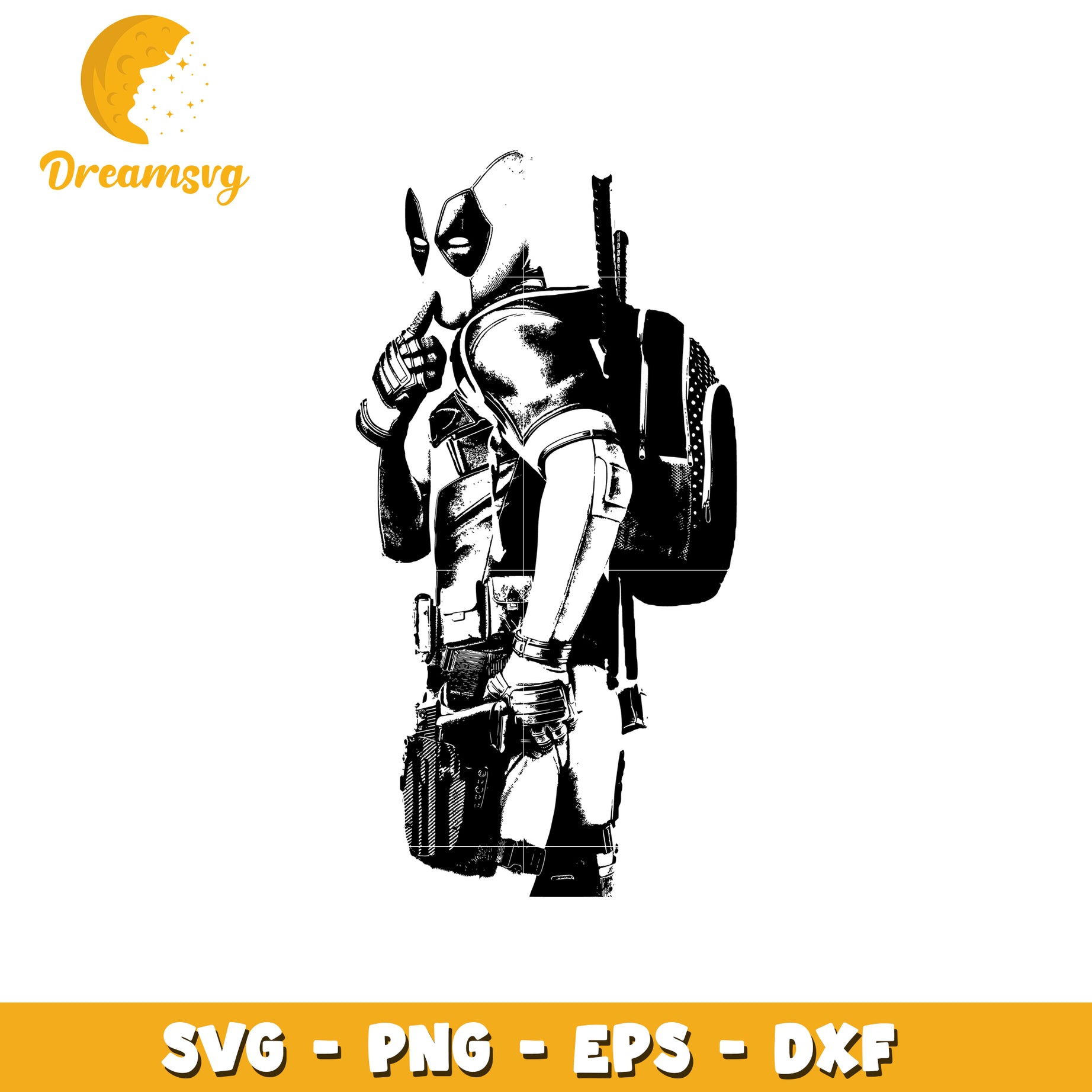 Deadpool SVG Graphic for Crafting and Design Projects