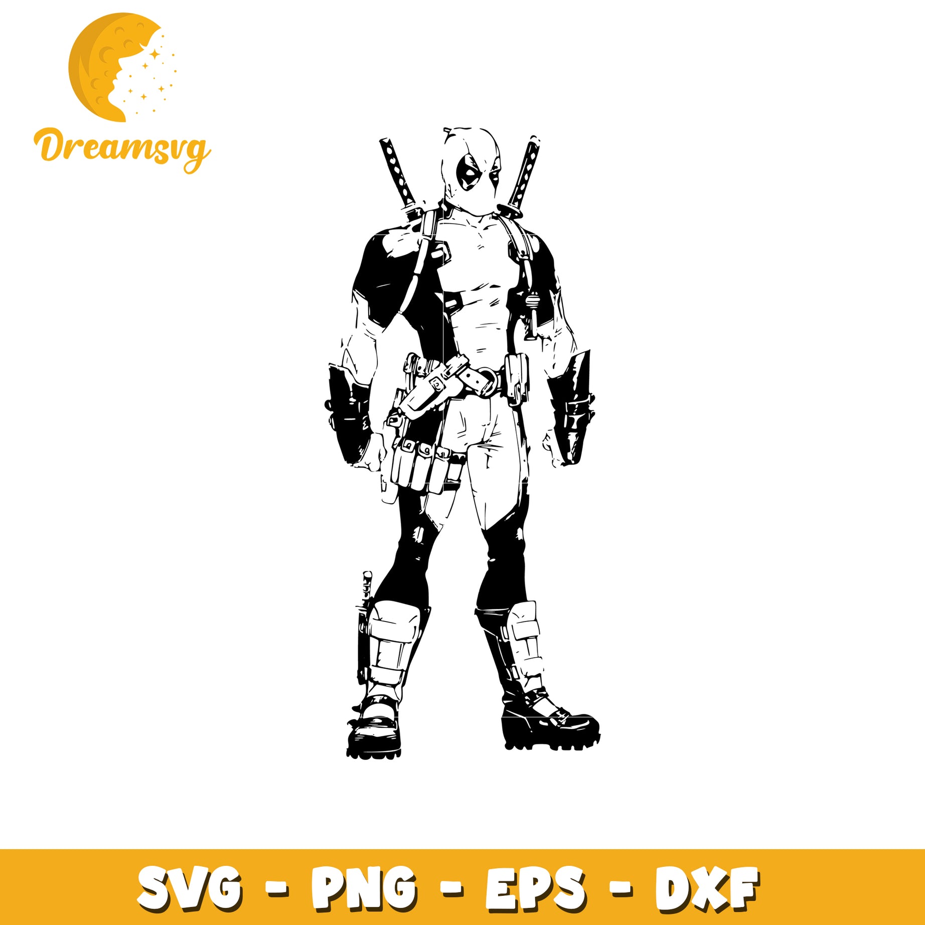 Deadpool SVG Graphic for Digital Crafts and Designs