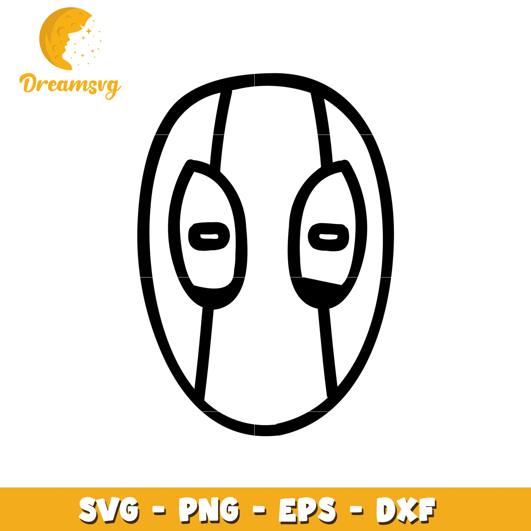 Deadpool SVG Mask PNG EPS DXF