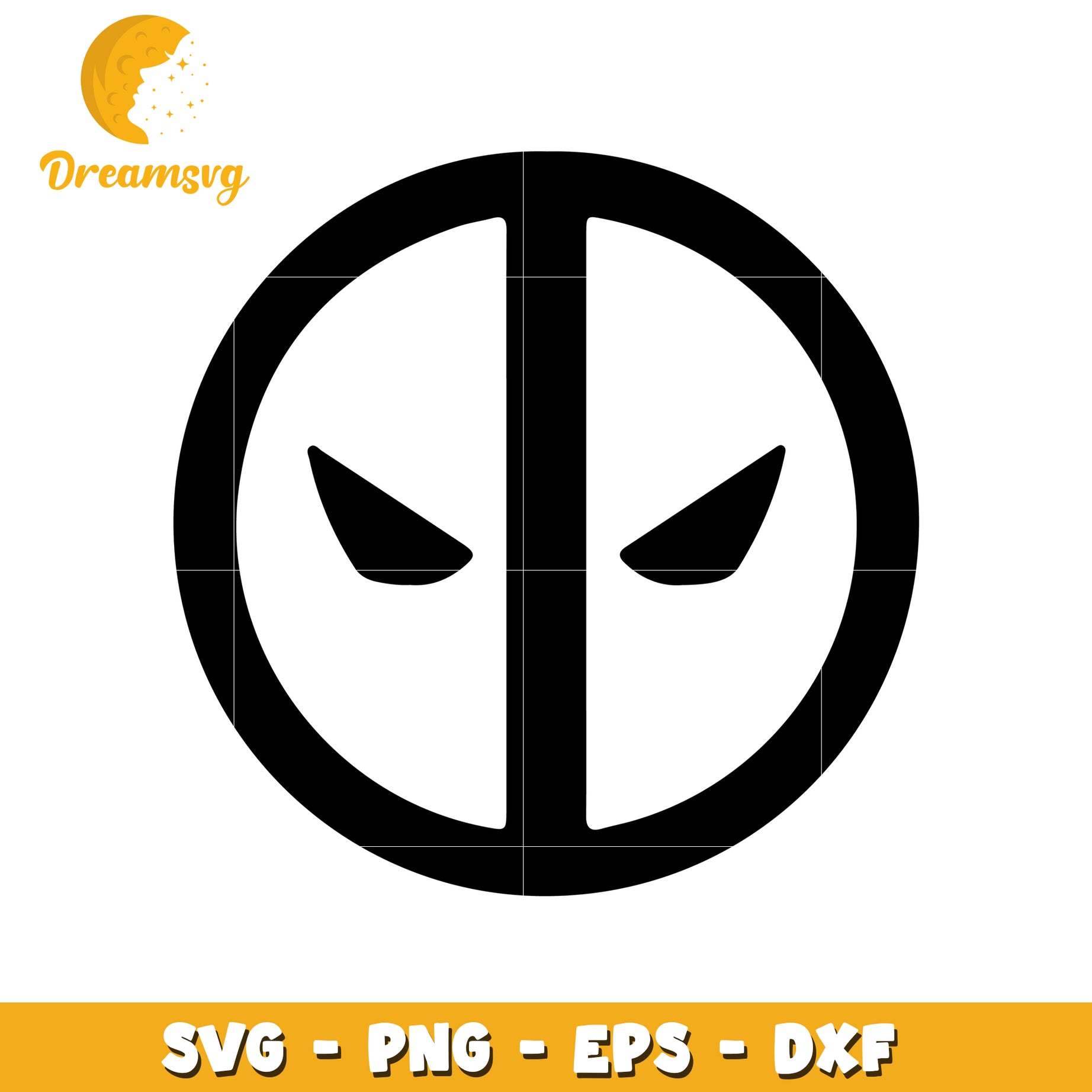 Deadpool SVG Mask PNG EPS DXF Files