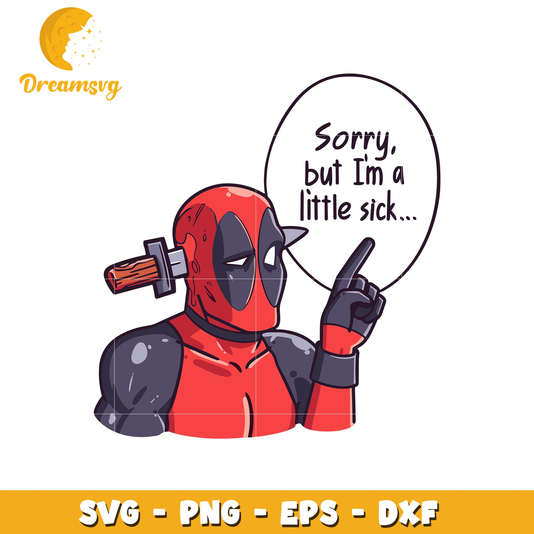 Deadpool SVG Sick PNG EPS DXF