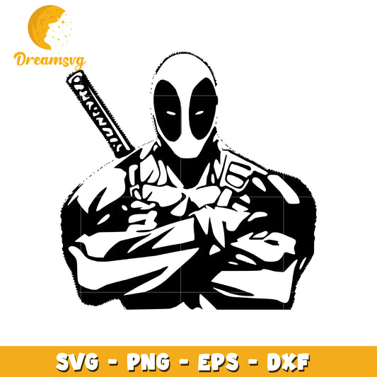 Deadpool SVG, PNG, EPS, DXF Files