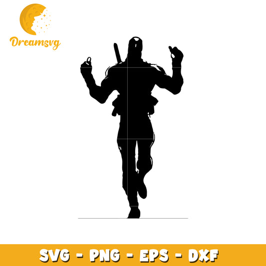 Deadpool Silhouette SVG PNG EPS DXF