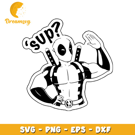 Deadpool Sup SVG PNG EPS DXF