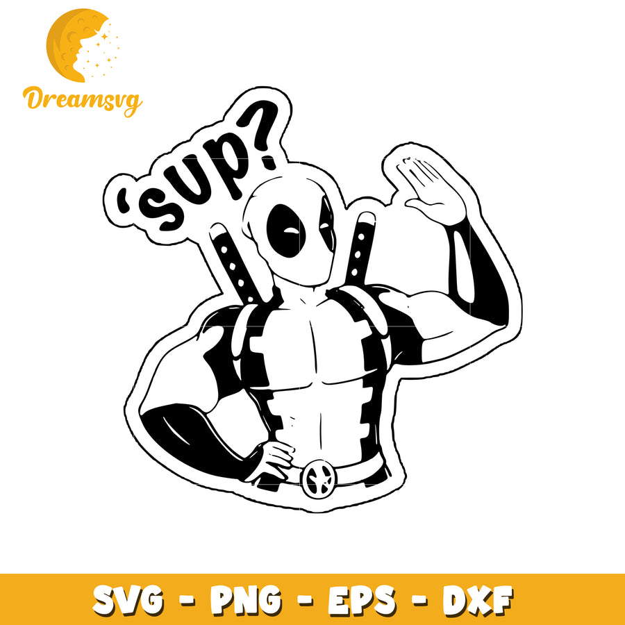 Deadpool Sup SVG PNG EPS DXF