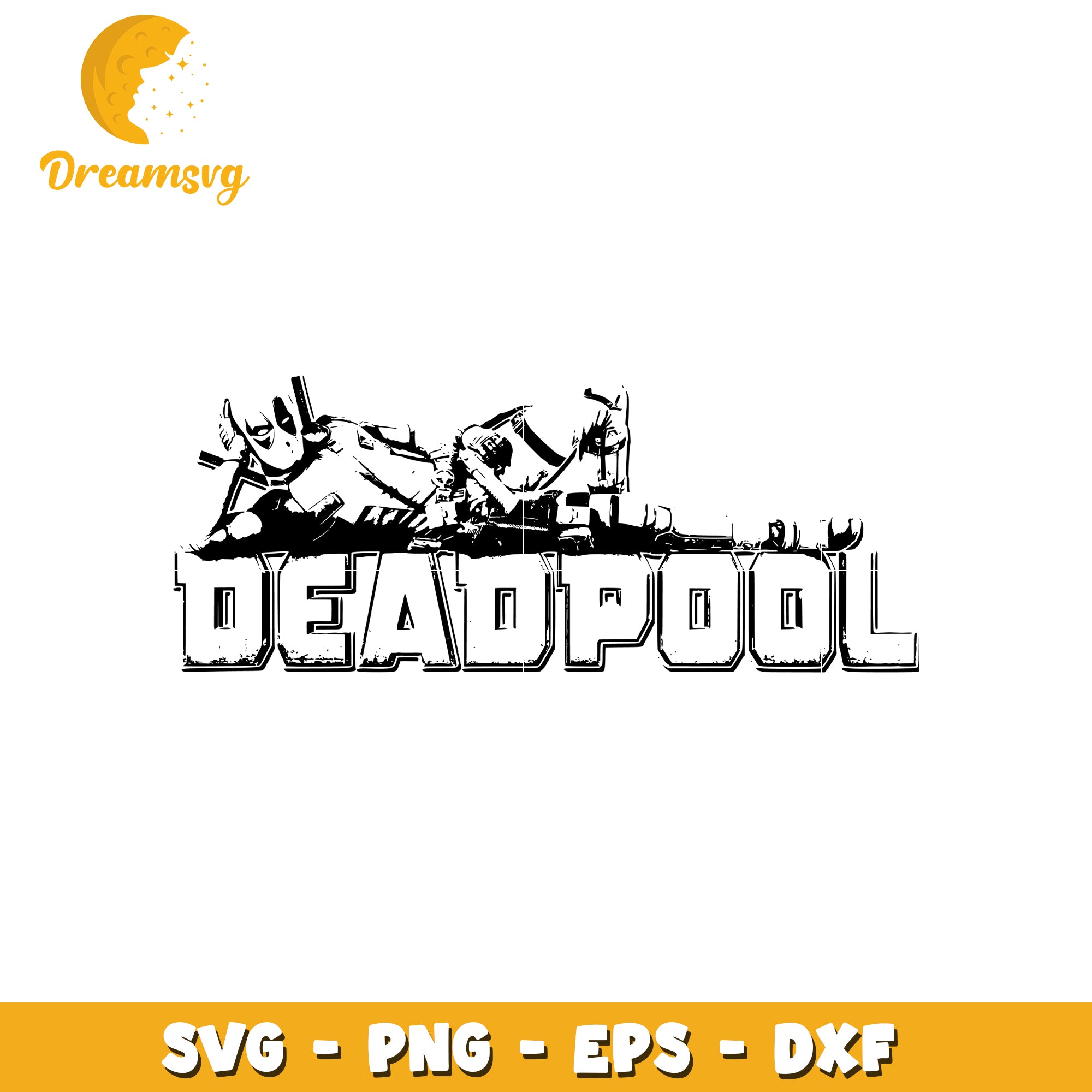 Deadpool Vector Art SVG for Creative Design Projects – DreamSVG Store