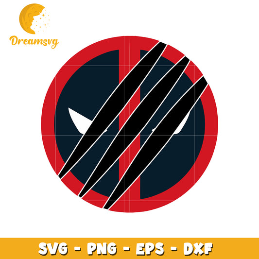 Deadpool Wolverine Claw SVG PNG EPS DXF