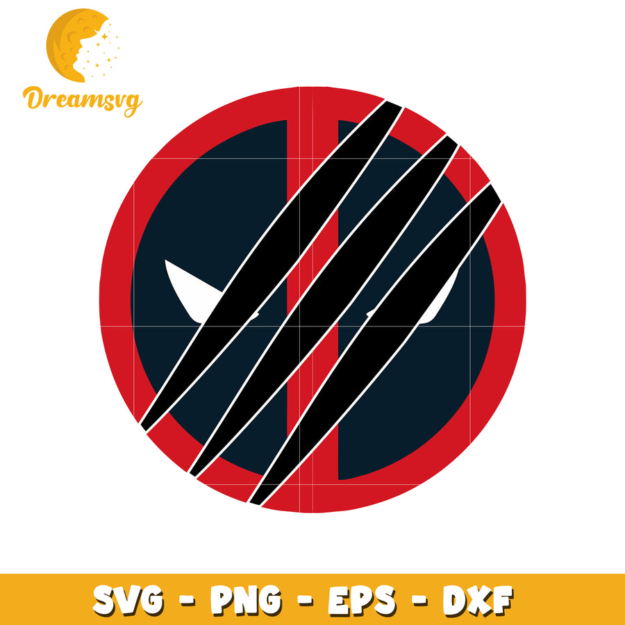 Deadpool Wolverine Claw SVG PNG EPS DXF