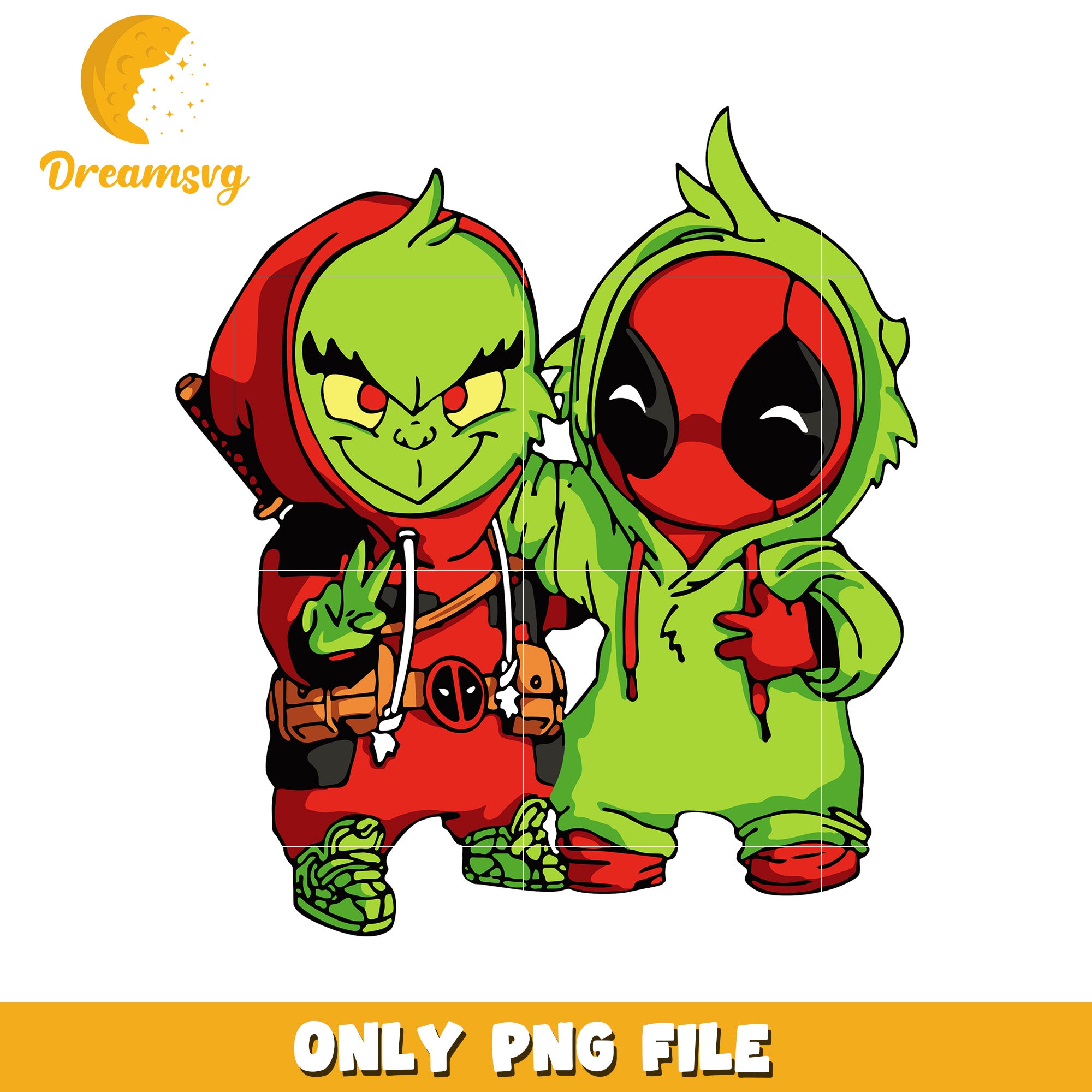 Deadpool and grinch png, christmas movies png, grinches​ png