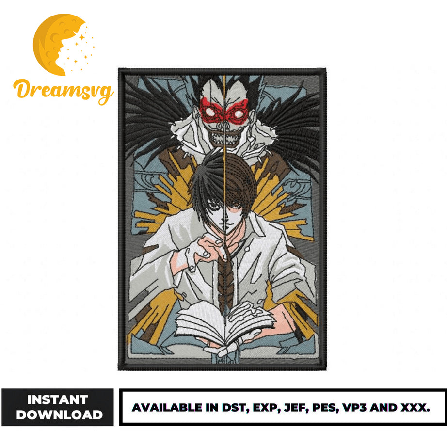 Death note anime embroidery design – DreamSVG Store