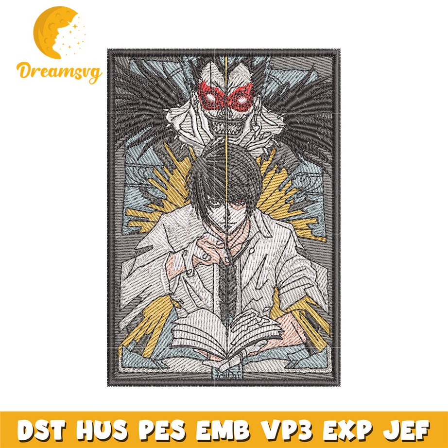 Death Note embroidery design